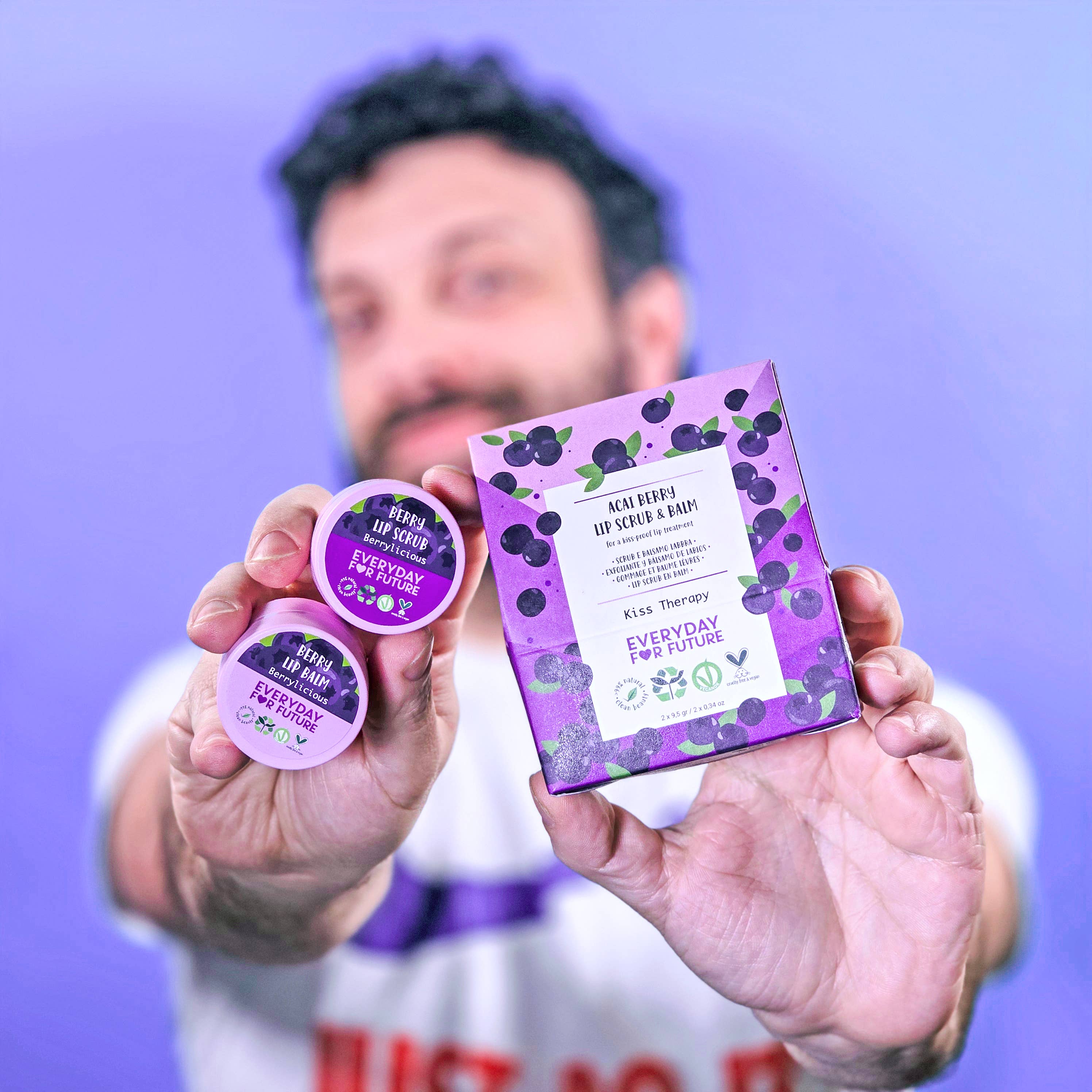 Kit Labbra con Estratto di Mirtillo - Scrub e lip balm