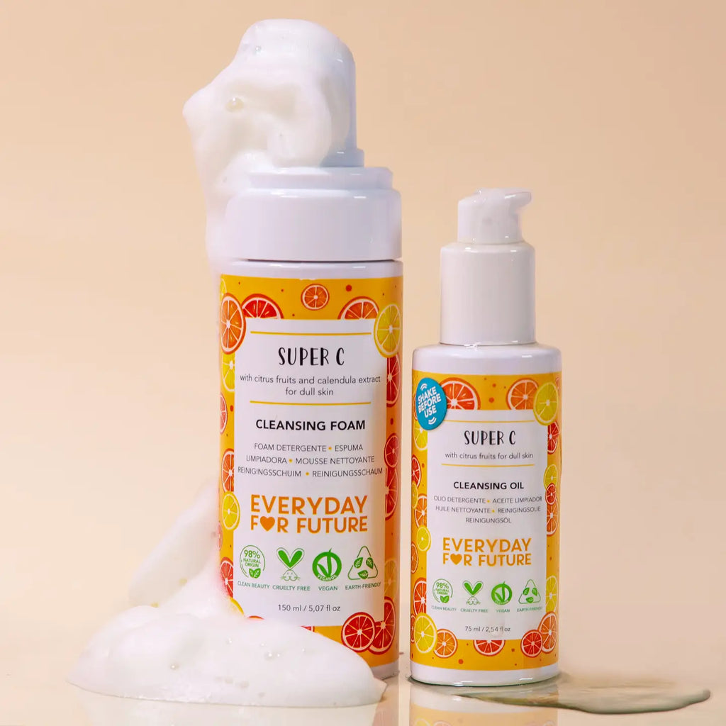 Mousse nettoyante visage douce aux extraits d'agrumes