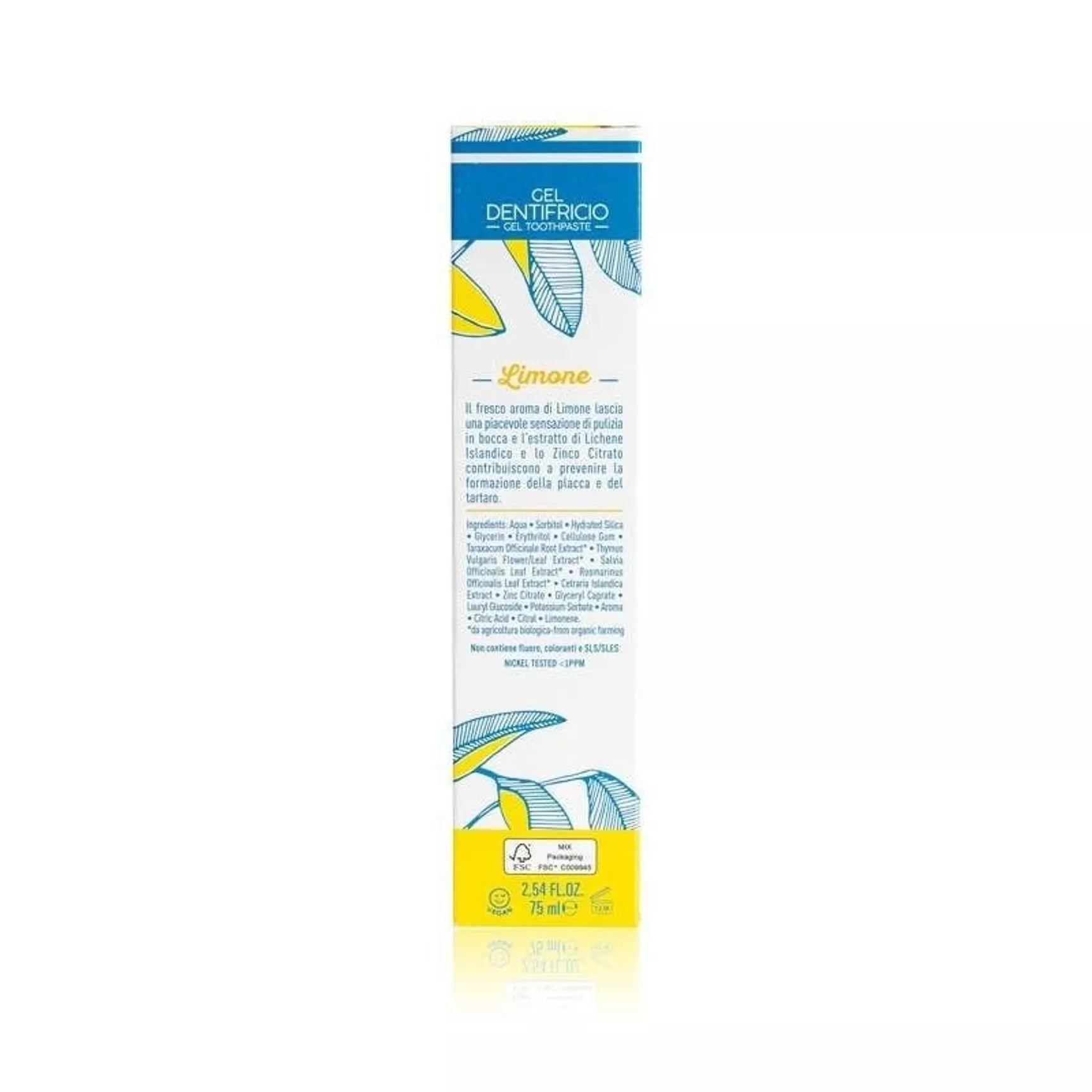 Dentifricio Limone In Alluminio - Officina Naturae