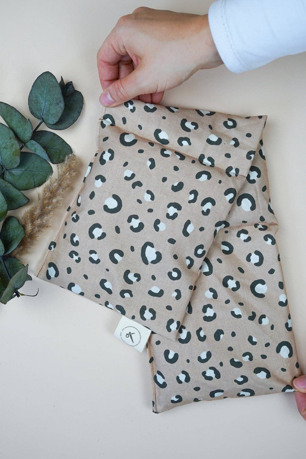 Coussin chauffant Leo Beige - Oreiller en graines d'épeautre biologiques