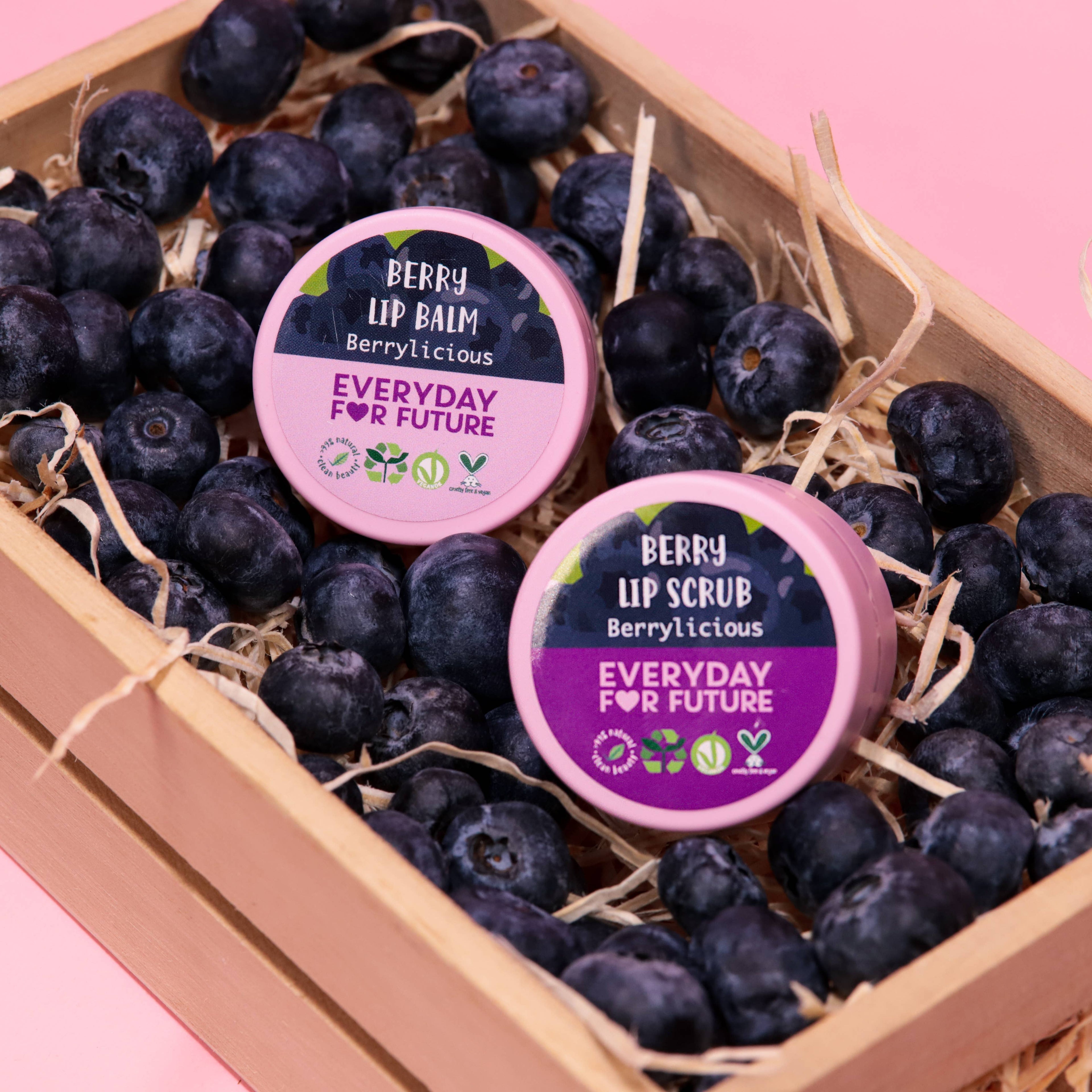 Kit Labbra con Estratto di Mirtillo - Scrub e lip balm