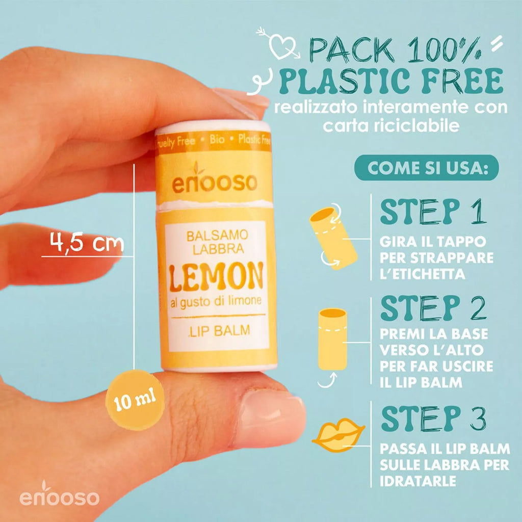 Baume à lèvres au citron - Enooso