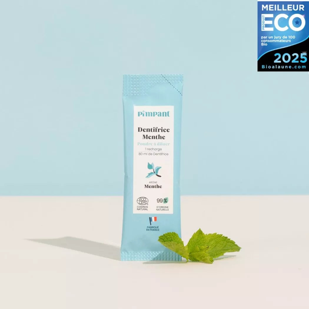 Dentifricio in polvere alla menta da diluire