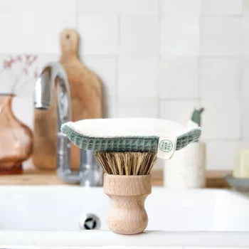 Spugna lavabile in cotone biologico Bianco