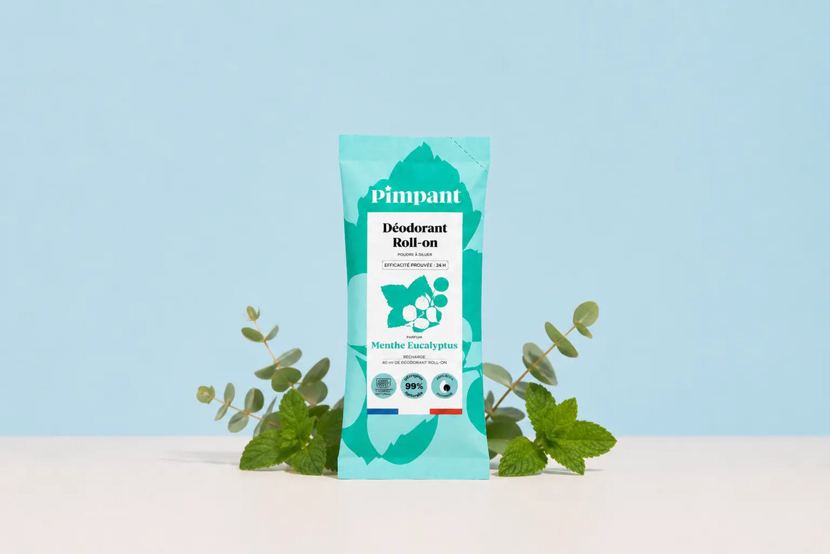 Ricarica di deodorante roll-on alla menta ed eucalipto