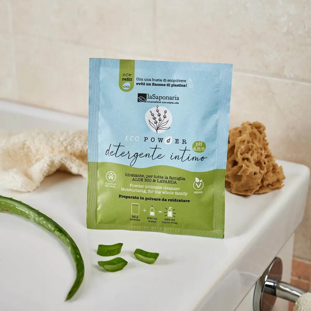 Detergente intimo in polvere - Aloe Bio & Lavanda (25 g)