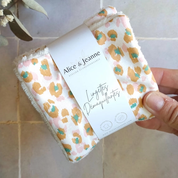 Lingettes démaquillantes lavables Rachel X5