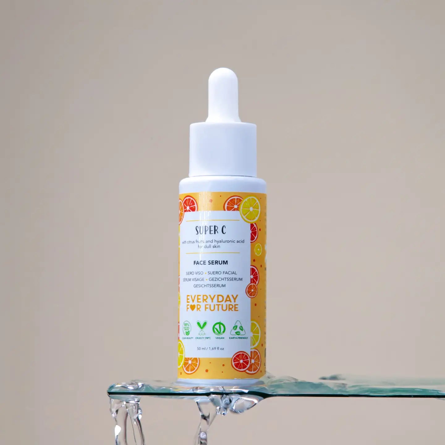 Siero Viso con Acido Ialuronico ed Estratto di Agrumi